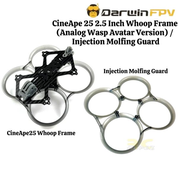 925fb0be4b0bacdffcfbdb486869e486.jpeg DarwinFPV Darwin CineApe 25 2.5 Inch Whoop Frame (Analog Wasp Avatar Version) Injection Molfing Guard DW-CineApe25 Frame