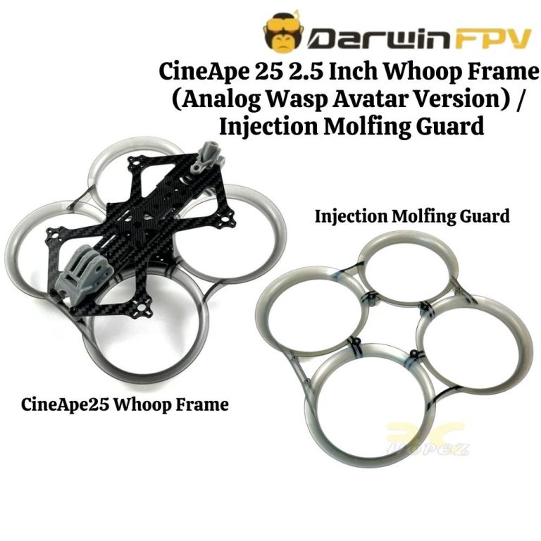 Qvasp Injection DarwinFPV Darwin CineApe 25 2.5 Inch Whoop Frame (Analog Wasp Avatar ...