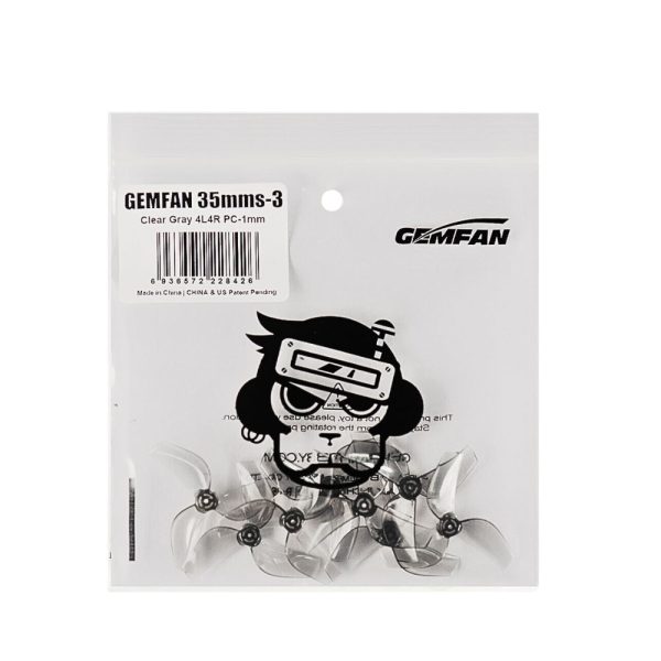c61bac2cea49fcb8851cb02b881985e3.jpeg Gemfan 35mmS-2 Blade / 35mmS-3 Blade 1mm Hole Propeller for FPV TinyWhoop RC Drone 0802 Motor (4 Pairs/8Pcs) Gem35S
