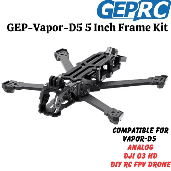 caaa63f68cb2f30b14ebce3c36d1561e.jpeg GEPRC Drone Frame Kit Vapor-D5 5 Inch Compatible for Vapor-D5 Analog DJI O3 DIY RC FPV Drone GEP-Vapor-D5 Frame