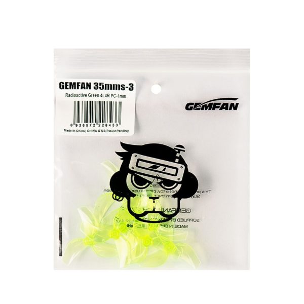 e24fb2c81b5c940c936537b70d025354.jpeg Gemfan 35mmS-2 Blade / 35mmS-3 Blade 1mm Hole Propeller for FPV TinyWhoop RC Drone 0802 Motor (4 Pairs/8Pcs) Gem35S