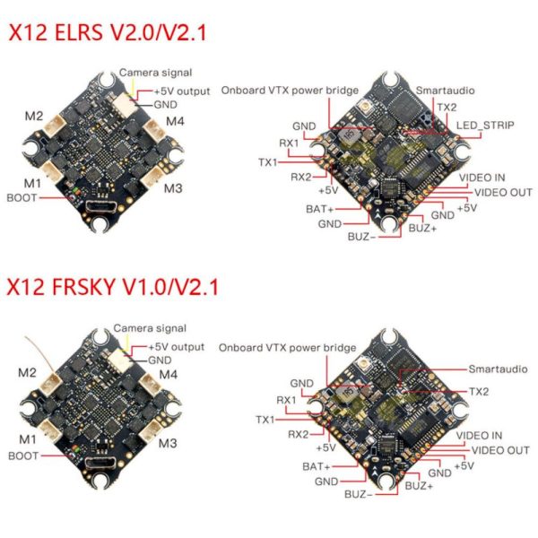 1781de1486290fceef3dfc7b69dadf4b.jpeg Happymodel X12 AIO 5in1 1-2S FC (25.5x25.5mm) BLHELIS 12A ESC OPENVTX 400mW for Mobula7 1S Mobula8 1-2S(Optional) HP-X12