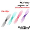 HQProp Ultralight Whoop Prop 1.2X1.2 (31mm) 1mm Hole 2-Blade Propeller (2pairs/4pcs) Compatible For 65mm Micro Drone HQ1212N