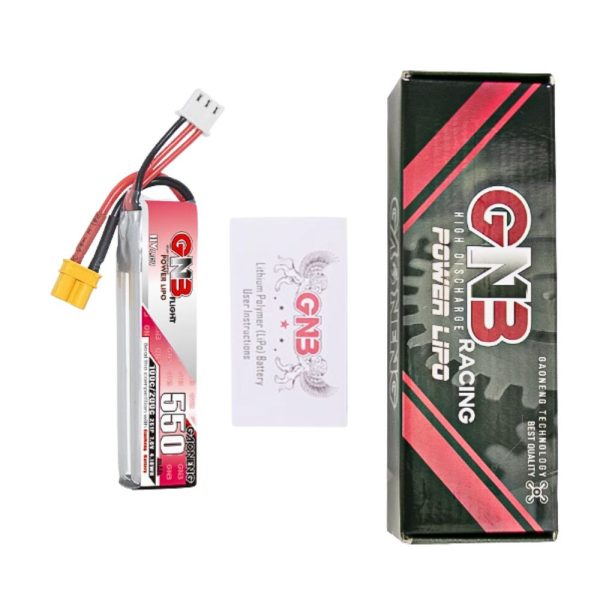 6b1c6ec75c80a1e717640dcfe43d75d7.jpeg Gaoneng Lipo LiHV 550mAh 100C 2S 7.6HV With XT30 Compatible for Mobula7 DJI O4 Mobula8 Darkstar20 GNB550/100-2S