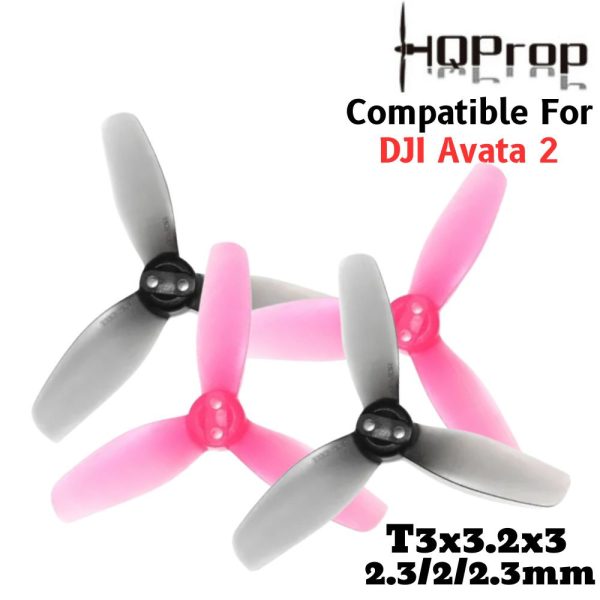 HQProp T3x3.2x3 2.3/2/2.3 Hole 3-Blade Propeller (2pairs/4pcs) Compatible For Avata 2 HQ3032N
