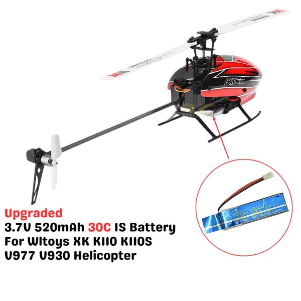 1ca9537636cb958dc87416cf884cb756.jpeg 520mAh 3.7V 30C Upgraded 450mAh 3.7V 25C Original Lipo Battery For Wltoys K110S K110 V977 V930 RC Helicopter V977-999N