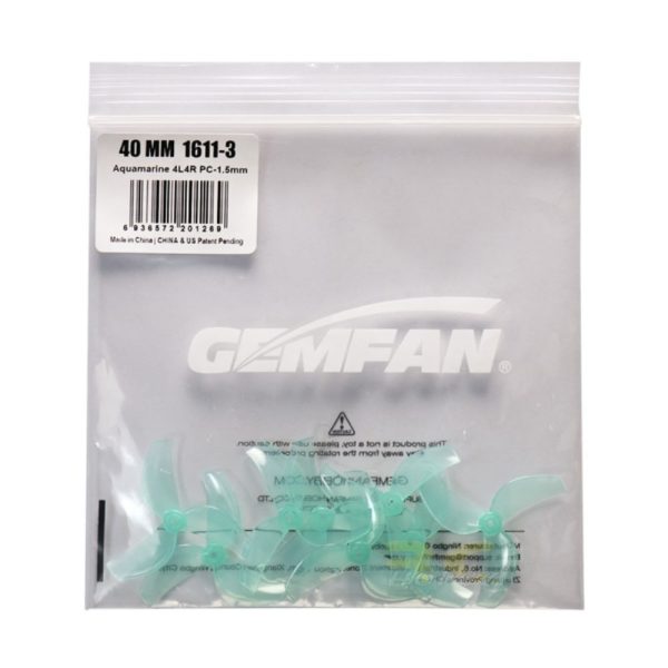 67172e9e113e4a1d56ed34ff636f8c6d.jpeg Gemfan 1611 40mm 1.6 Inch 3 Blade Propeller For Motor 0802 1102 1.0mm 1.5mm Hole for BetaFPV Pavo Femto (4 Pairs/8Pcs)