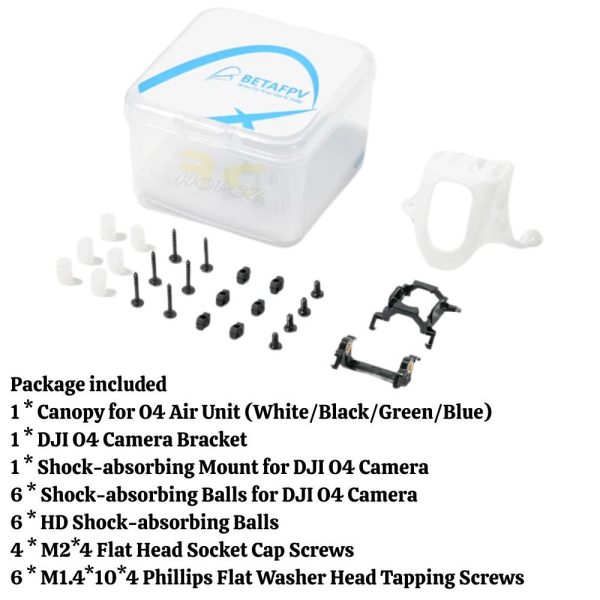 BetaFPV Canopy For O4 Air Unit with Shock-Absorbing Mount Compatible For Meteor65 Pro Meteor75 Pro BT-O4 Canopy