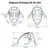 BetaFPV Canopy For O4 Air Unit with Shock-Absorbing Mount Compatible For Meteor65 Pro Meteor75 Pro BT-O4 Canopy