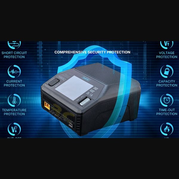 ToolkitRC M8AC Smart Balance Charger 1-8S AC 200W DC 600W 20A   For Lipo LiHV LiFe NiMh LiIon Battery UK Plug TK-M8AC