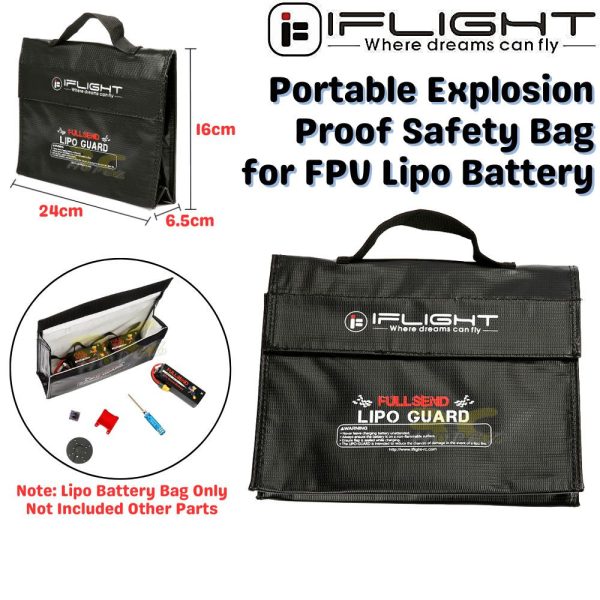 003c673775b6e32ce2be2589a7c91f71.jpeg iFlight Lipo Bag 24x6.5x16cm Fire Retardant Portable Explosion Proof Safety Bag for Lipo Battery MX5789