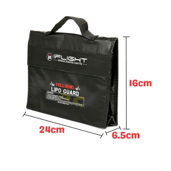 40e1443b0f49943e9c32ceb19d2cd98a.jpeg iFlight Lipo Bag 24x6.5x16cm Fire Retardant Portable Explosion Proof Safety Bag for Lipo Battery MX5789