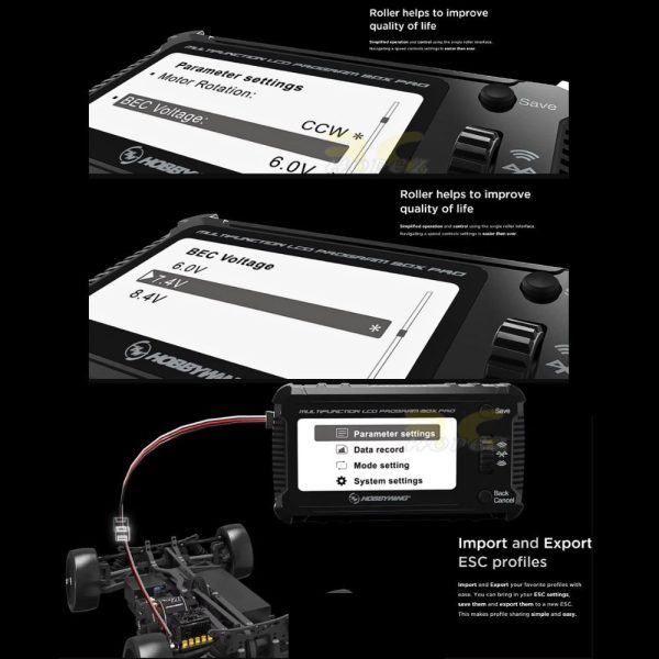 Hobbywing Multifuntion LCD Program Box Pro for PLATINUM XERUN EZRUN Seaking Pro ESC For RC Car Boat Airplane Heli EM-010