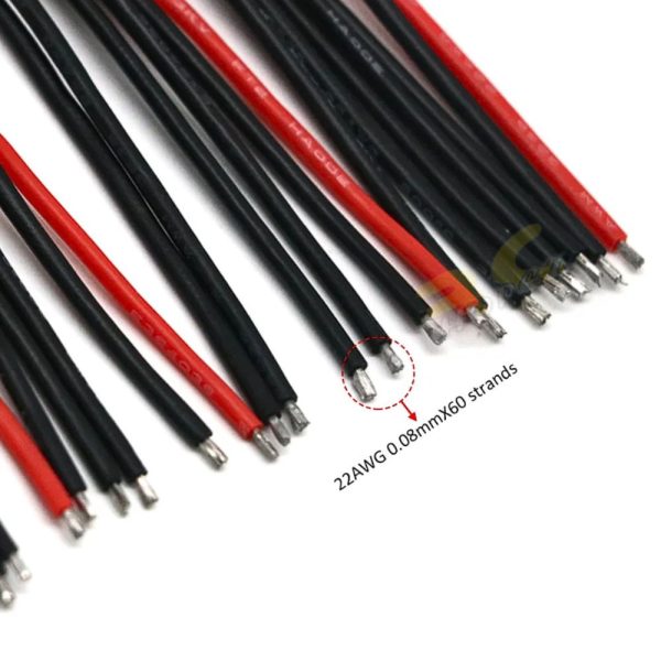 Balance Extension Cable 2S 3S 4S 5S 6S JST-XH 22AWG 100mm Blance Charger Cable Extension Compatible for Battery DW22