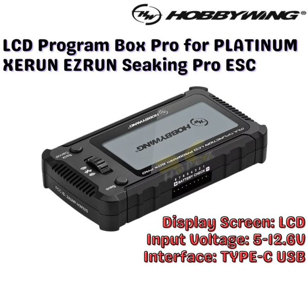 ce5abab0c7591fd680f6c93f54b50d22.jpeg Hobbywing Multifuntion LCD Program Box Pro for PLATINUM XERUN EZRUN Seaking Pro ESC For RC Car Boat Airplane Heli EM-010