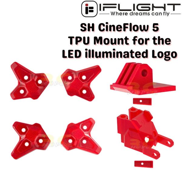 iFlight Cineflow 5 O4 TPU Replacement Parts Arm Guards Dual Antenna VTX Mount GoPro Bottom Stand LED illuminated MX8376