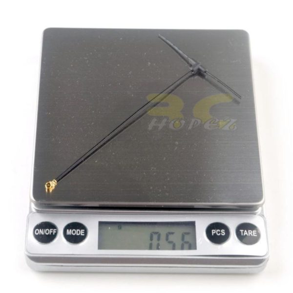 Happymodel 2.4g 90mm Omnidirectional T-type Antenna for ELRS EP1 RX IPEX/IPX/U.FL Compatible with TBS Tracer HP-T90MM