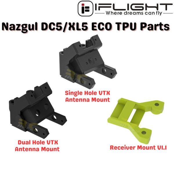 iFlight Nazgul DC5 XL5 ECO TPU Replacement Parts Single Hole Dual Hole VTX Antenna Mount Receiver Mount V1.1 MX3339