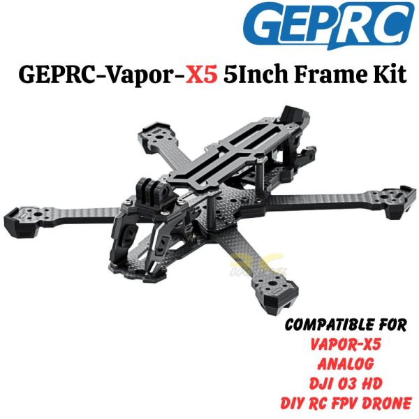 1da3d2027310e0e9ecd157b715df4b36.jpeg GEPRC Drone Frame Kit Vapor-X5 5 Inch Compatible for Vapor-X5 Analog DJI O3 DIY RC FPV Drone GEP-Vapor-X5 Frame