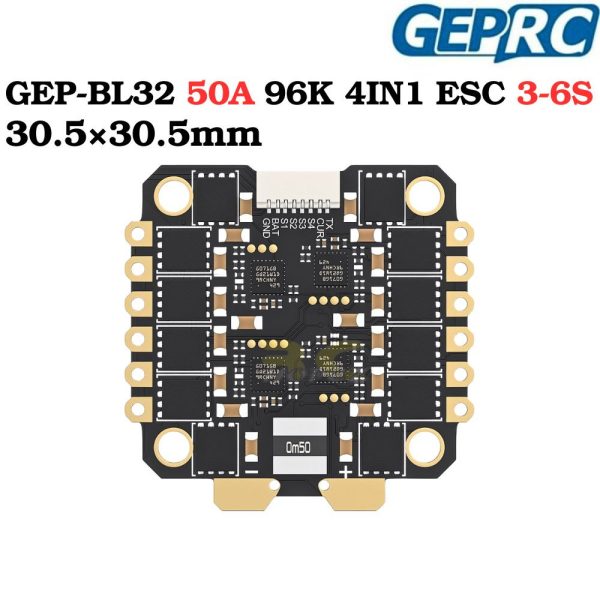 2745827f505592fc2ec9de8e5cae8711.jpeg GEPRC TAKER F722 BT-HD V3 STACK BL32 50A 96K 4IN1 ESC 3-6S 30.5×30.5mm for MARK5 DJI O4 Pro HD FPV Drone GEP7542