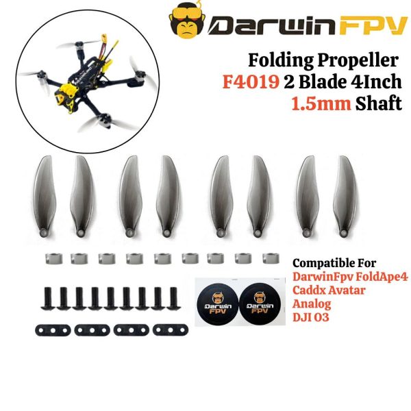 2ee8d9f5b21a930a48c512d44d9cf33c.jpeg DarwinFpv Folding Propeller F4019 2 Blade 4Inch 1.5mm Shaft (4 Pair /8 Pcs) For FoldApe4 O3 Caddx Avatar Analog DW-F4019