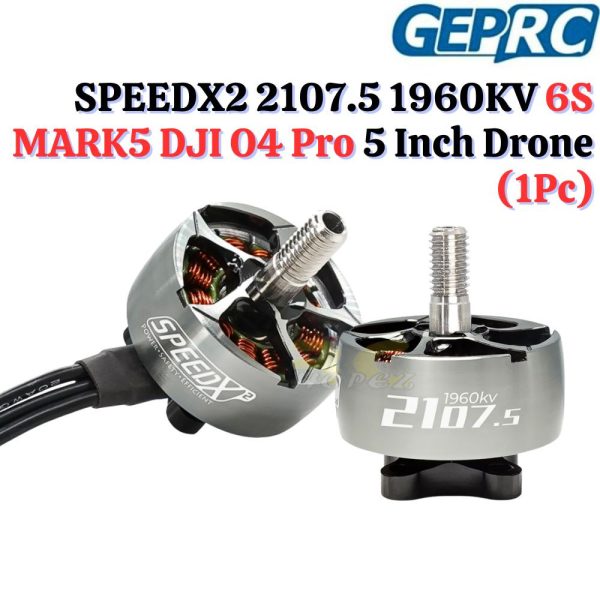 4a209dbab61fccdc882b81cebee9fa6b.jpeg GEPRC SPEEDX2 2107.5 1960KV 6S 5mm Shaft Brushless Motor for MARK5 DJI O4 Pro 5 Inch RC FPV Drone 1Pc GR2107.5-1960
