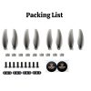 DarwinFpv Folding Propeller F4019 2 Blade 4Inch 1.5mm Shaft (4 Pair /8 Pcs) For FoldApe4 O3 Caddx Avatar Analog DW-F4019