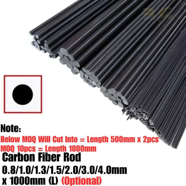 547fc7c499765c8a34473f1f4d6662e8.jpeg Carbon Fiber Rod 0.8/1.0/1.3/1.5/2.0/3.0/4.0/5.0/6.0mm Diameter x 1000mm (L) (Optional) CFR-N
