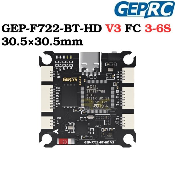 657768e08c78721bef39ec378cd08337.jpeg GEPRC TAKER F722 BT-HD V3 STACK BL32 50A 96K 4IN1 ESC 3-6S 30.5×30.5mm for MARK5 DJI O4 Pro HD FPV Drone GEP7542