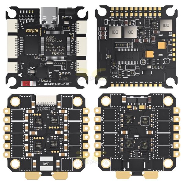 7b7d7fe36fe851a16b510d54635da81f.jpeg GEPRC TAKER F722 BT-HD V3 STACK BL32 50A 96K 4IN1 ESC 3-6S 30.5×30.5mm for MARK5 DJI O4 Pro HD FPV Drone GEP7542