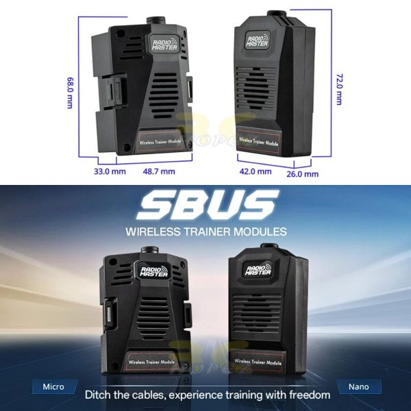Radiomaster Sbus Wireless Trainer Micro Nano Modules For TX16S Boxer GX12 Zorro Pocket 5V Sbus Serial Receiver TX0106