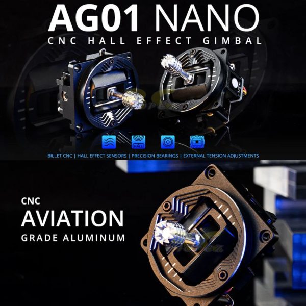 RadioMaster Pocket Radio AG01 NANO CNC Hall Gimbals Set/ 2 Pcs TX157-AG01-Nano