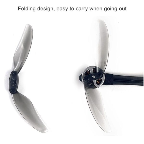 DarwinFpv Folding Propeller F4019 2 Blade 4Inch 1.5mm Shaft (4 Pair /8 Pcs) For FoldApe4 O3 Caddx Avatar Analog DW-F4019
