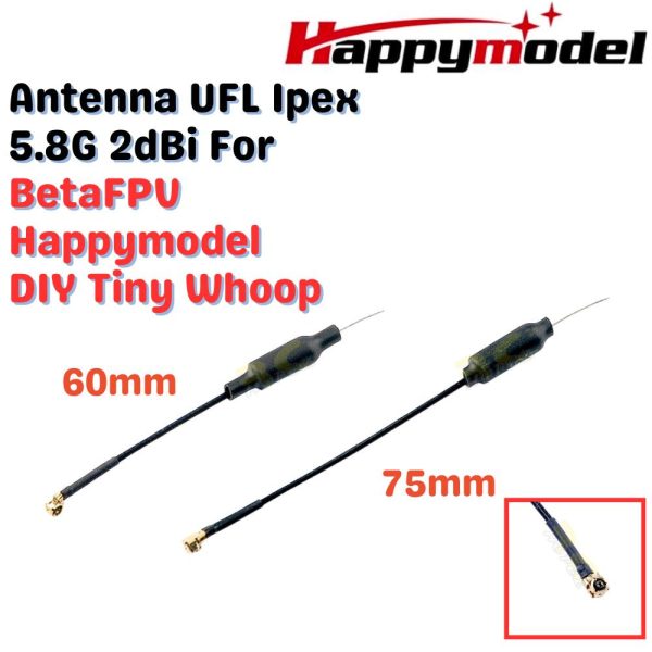 d53969897a59469068b66c3883200331.jpeg Happymodel Antenna UFL Ipex 5.8G 2dBi for Mobula6 2024 Mobula7 O4 Mobula7 1S Mobula8 Air65 Air75 DIY Tiny Whoop HP0174