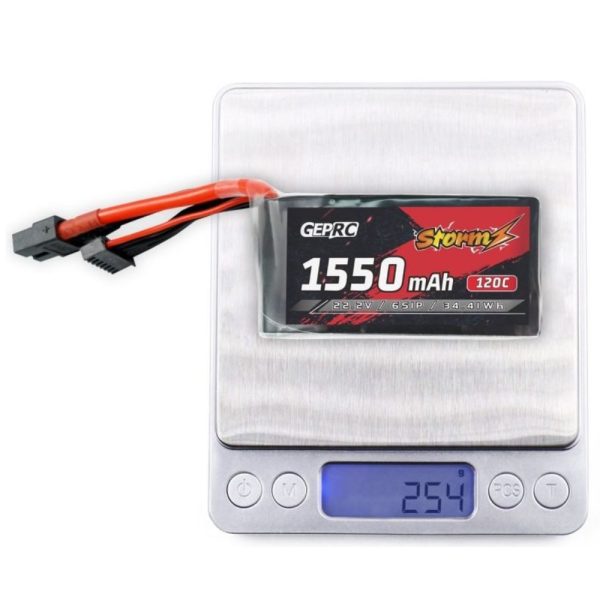 f96cf6ee6dd090e6c9a9dcffc7f7b765.jpeg GEPRC Storm 6S 1550mAh 120C 22.2V Lipo Battery With XT60 Plug GEP1550/120-6S