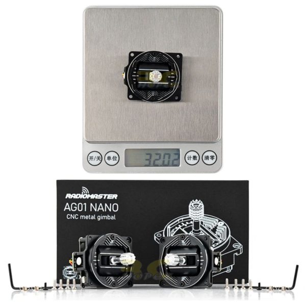 RadioMaster Pocket Radio AG01 NANO CNC Hall Gimbals Set/ 2 Pcs TX157-AG01-Nano