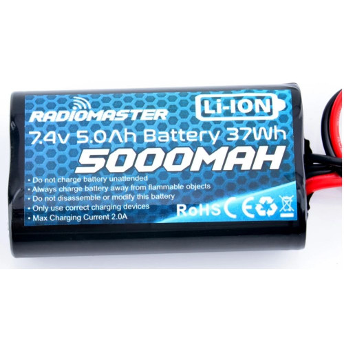 RadioMaster 2S 5000mah 7.4V Li-ion Battery with XT30 Plug for TX16S Compatible TBS Crossfire Module M5000