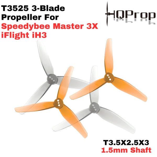 214adedc712c1834f661357a5b4376fa.jpeg HQProp T3.5X2.5X3 3.5 Inch 1.5mm Shaft 3 Blade Propeller (2pairs/4pcs) For Speedybee Master 3X iFlight iH3 HQT3525