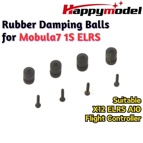 42b8fdc28298b4506876036df896dad4.jpeg Happymodel Mobula7 1S ELRS X12 Flight Controller Spare Parts Rubber Damping Balls with M1.3x7mm Screws HP0101