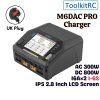 ToolkitRC M6DAC PRO Dual Channel Charger 1-6S AC 300W DC 800W 16Ax2 For Lipo LiHV LiFe NiMh LiIon Battery UK Plug