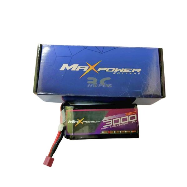 6a2c2a5ea20beafacddd0e5848aa0937.jpeg Maxpower Graphene Lipo 11.1V 3000mAh 35C 3S Lipo Battery with Dean Plug MP3035-3G