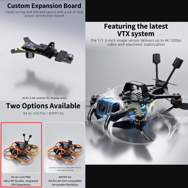 GEPRC Cinelog30 V3 DJI O4 PRO Air Unit 4S 3 Inch With LED BEC RC Freestyle FPV Drone GEP30-V3O4