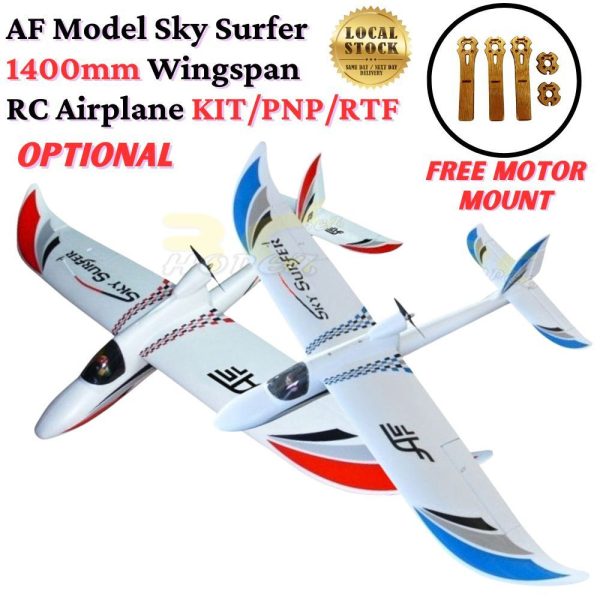 1bf22dc98057c6cec7296ca9cc79ed2f.jpeg Sky Surfer RC Planes Glider 1400mm Wingspan Beginner Trainer FPV AF Model KIT / PNP / RTF (Free Motor Mount) AF-G04N
