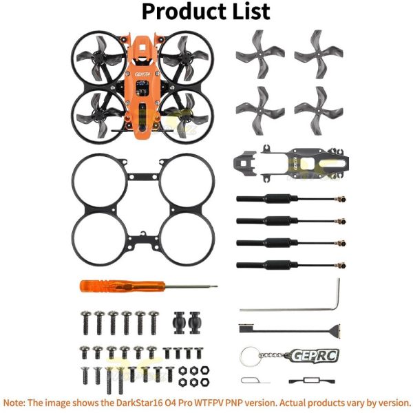 49dcae7610dc6900ecb224441160d332.jpeg GEPRC DarkStar16 FPV Drone DJI O4 PRO /WTFPV Without Camera VTX 2S 1.6 Inch PNP/ELRS 2.4G Freestyle TinyWhoop GEP-DS16