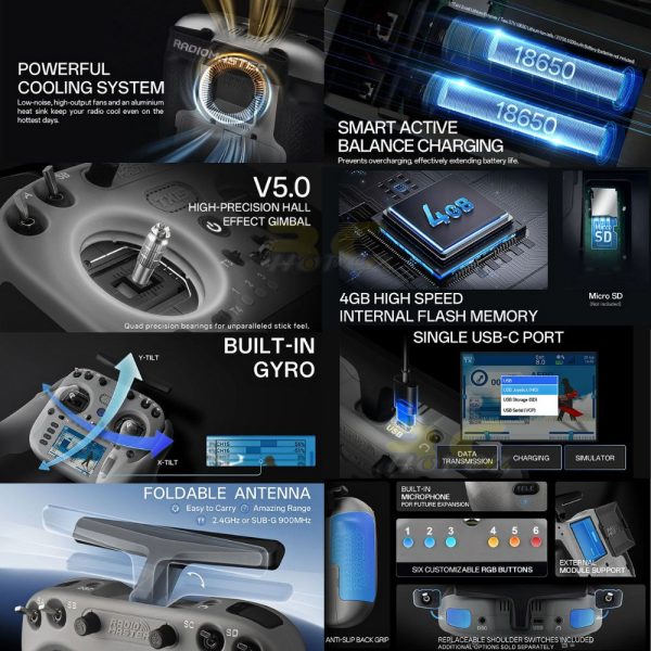 8be534986f67da50e6796b02630e5873.jpeg Radiomaster TX15 Radio Controller 16CH 3.5inch Color Touchscreen V5.0 Hall Gimbals EdgeTX ELRS ExpressLRS (Mode 2) TX15