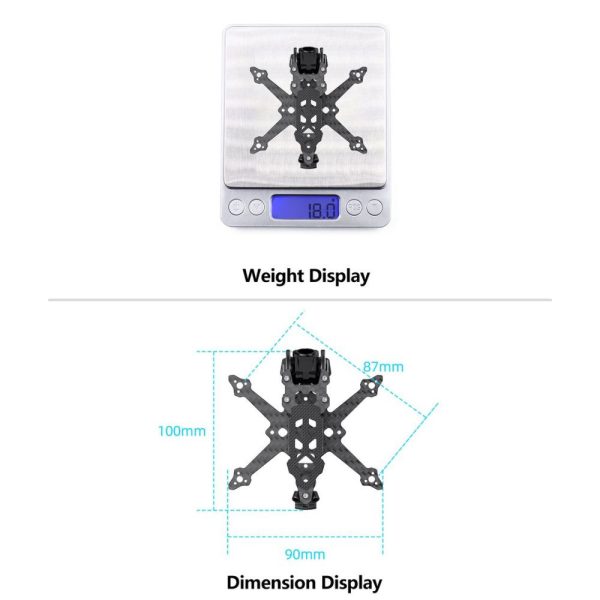 1170d987dcb517d6f38a21200f63aa1c-1.jpeg GEPRC T-Cube18 DJI O4 1.8 Inch HD Drone Frame Kit Compatible DJI O4 Air Unit / DIY RC FPV Drone GEP-TC18 O4 Frame