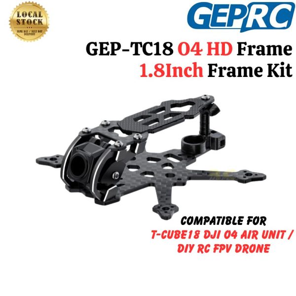 70b333fd9e9fa08abc4c70d3868e808c-1.jpeg GEPRC T-Cube18 DJI O4 1.8 Inch HD Drone Frame Kit Compatible DJI O4 Air Unit / DIY RC FPV Drone GEP-TC18 O4 Frame