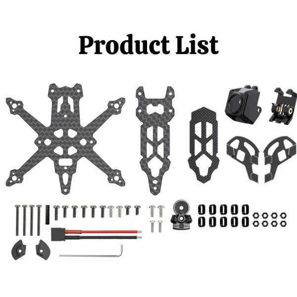7fde7fe03cbe7dd78cce5c45460dccd8-1.jpeg GEPRC T-Cube18 DJI O4 1.8 Inch HD Drone Frame Kit Compatible DJI O4 Air Unit / DIY RC FPV Drone GEP-TC18 O4 Frame