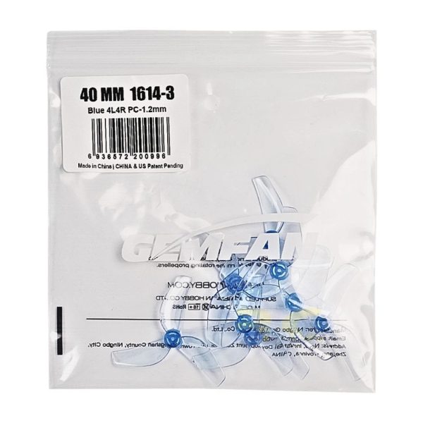 0a005b1b92c6dfadc914369ffe0dfe30.jpeg Gemfan 1614 40mm 1.6Inch 3 Blade Propeller 1.0mm 1.2mm 1.5mm Shaft for BetaFPV Air75 /0802 Motor(4 Pairs/8Pcs) Gem1614-3