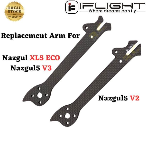 5743056f2e7d27f147e57152fca41d67.jpeg iFlight Nazgul XL5 ECO Nazgul5 V3 Nazgul5 V2 Replacement Arm (Optional) MX3238N-Arm